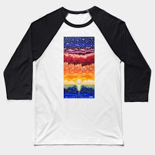 'Sunset As A Divine Gesture' Baseball T-Shirt